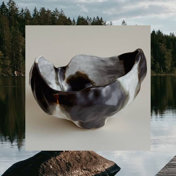 VRIL Svart valnöt + vit Medium