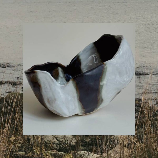 VRIL Svart valnöt + vit Medium