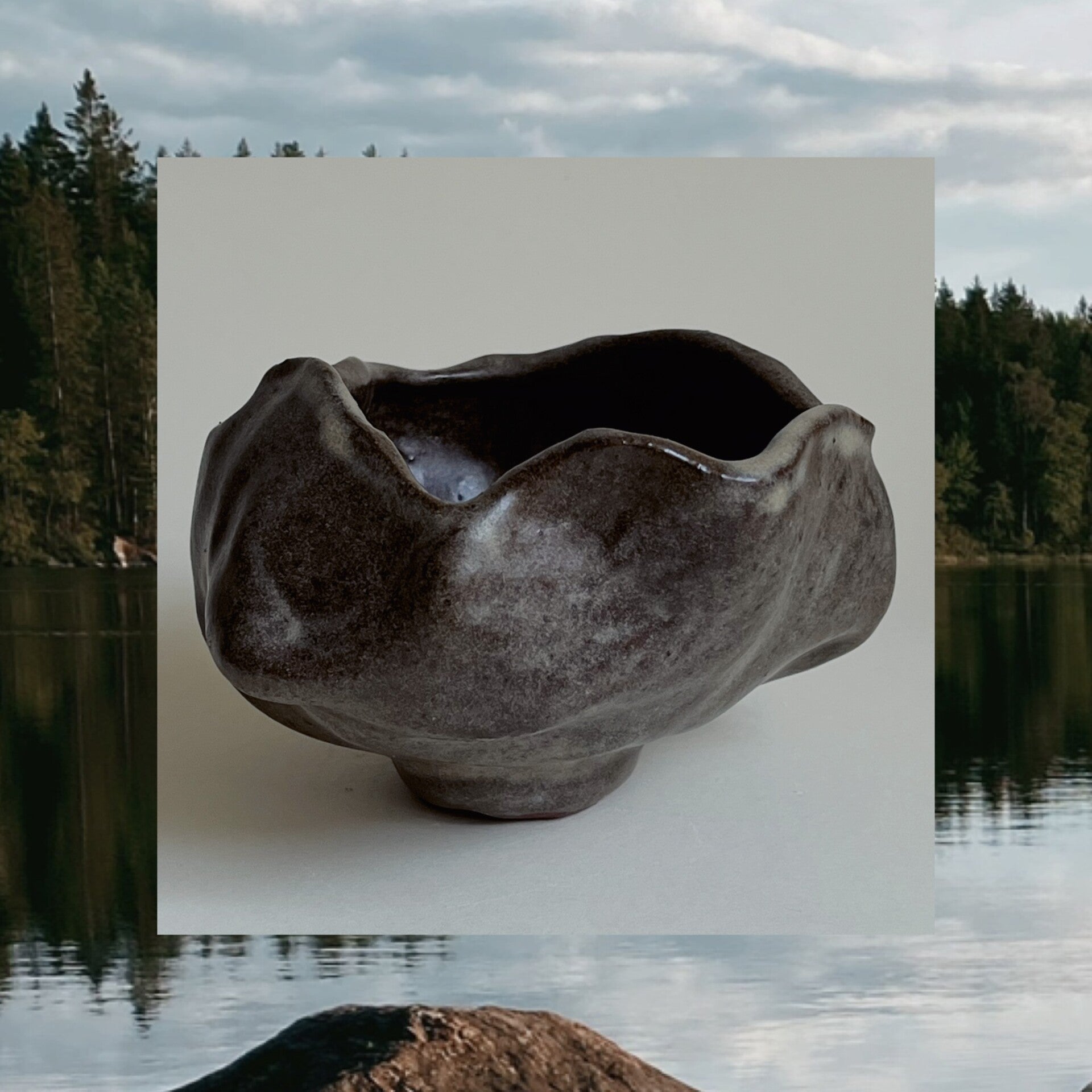 VRIL Beige/brun Liten