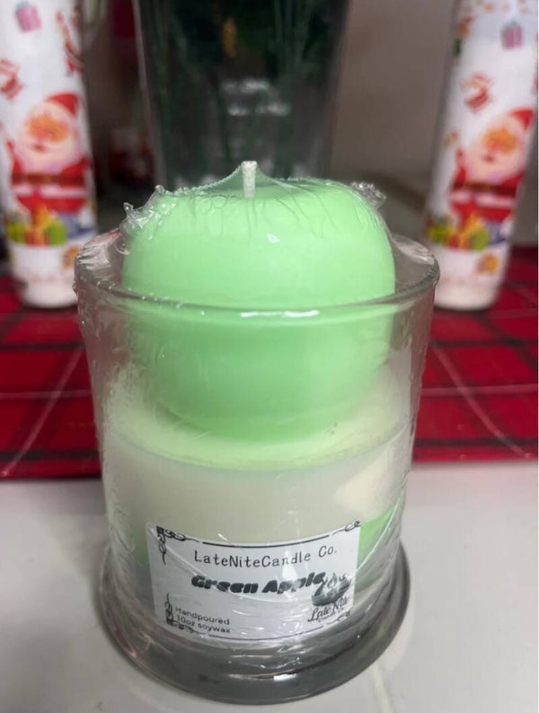 Fresh green apple candle