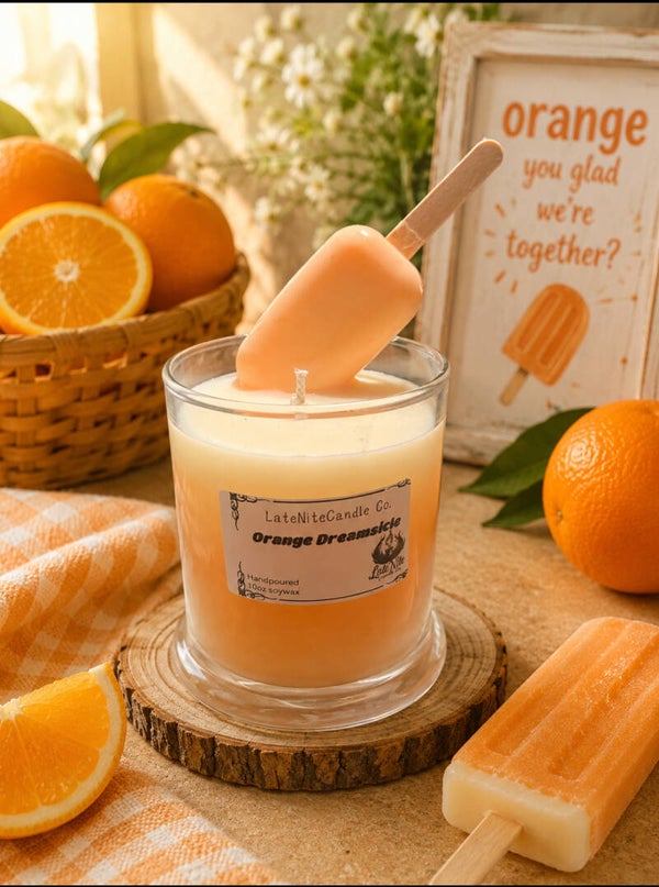 Orange creamsicle candle
