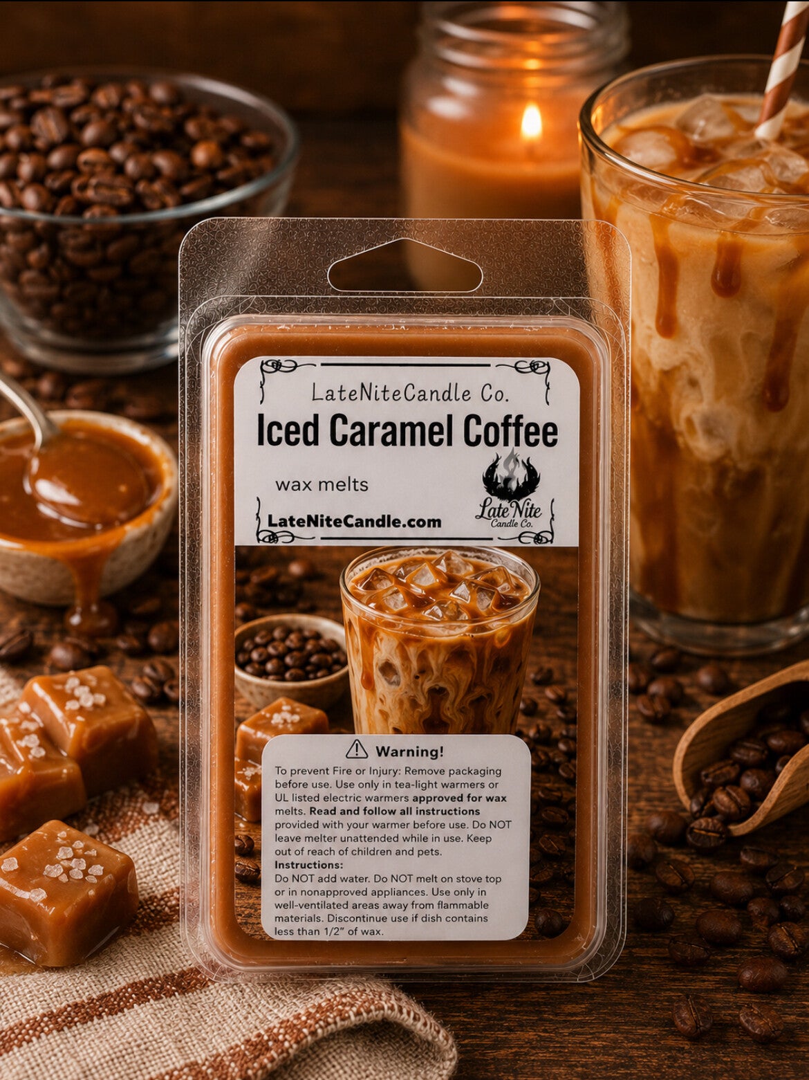 Iced Caramel coffee wax melts