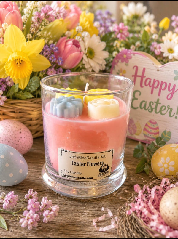 Easter Flowers candle