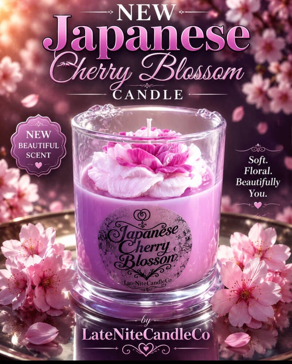 Japanese Cherry Blossom Candle