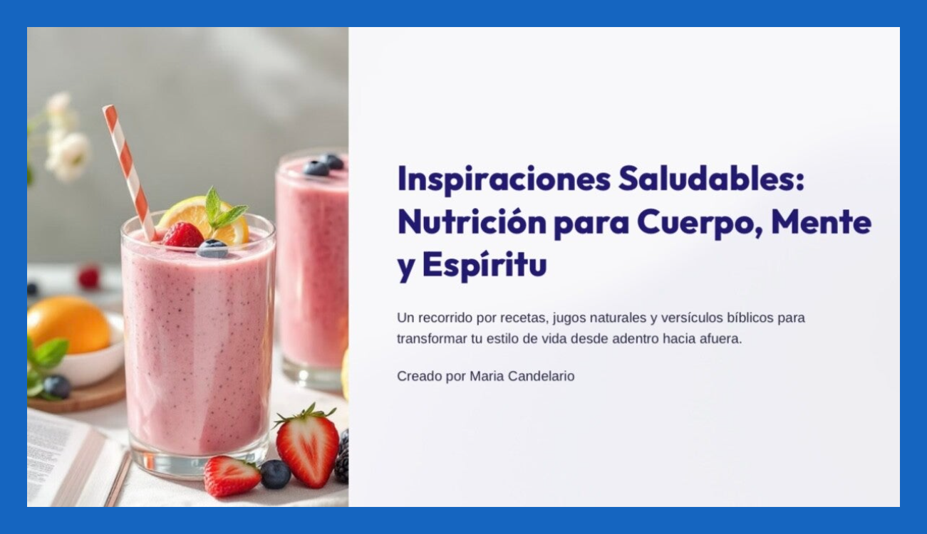 INSPIRACIONES SALUDABLES - Nutrición para Cuerpo, Mente y Espíritu.