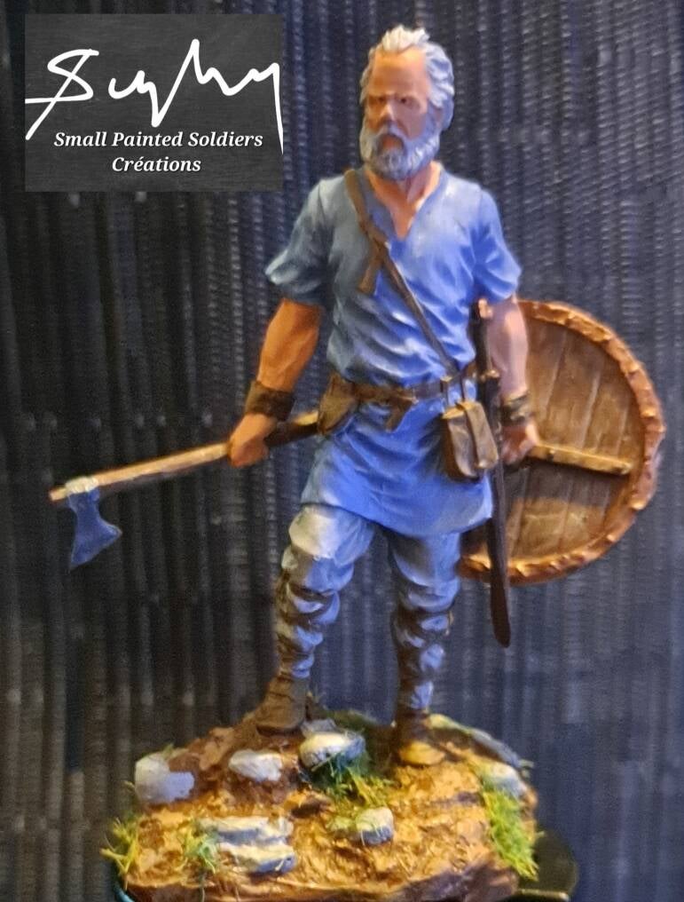 Figurine En Résine Guerrier Celte Non Peinte - Échelle 1:32 (54 Mm), Pour Peinture Et Collection