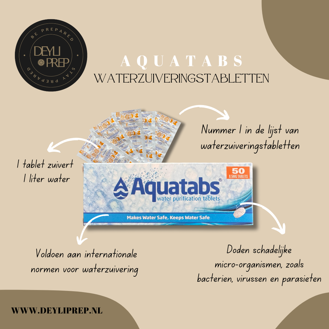 Aquatabs waterzuiveringstabletten