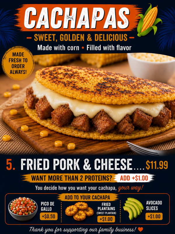 Cachapa Fried Pork Chunks
