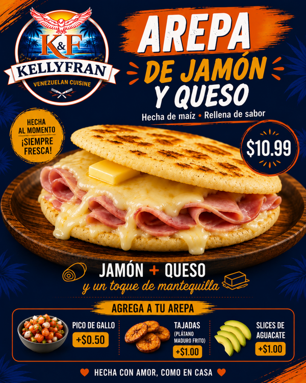 Arepa Ham & Cheese