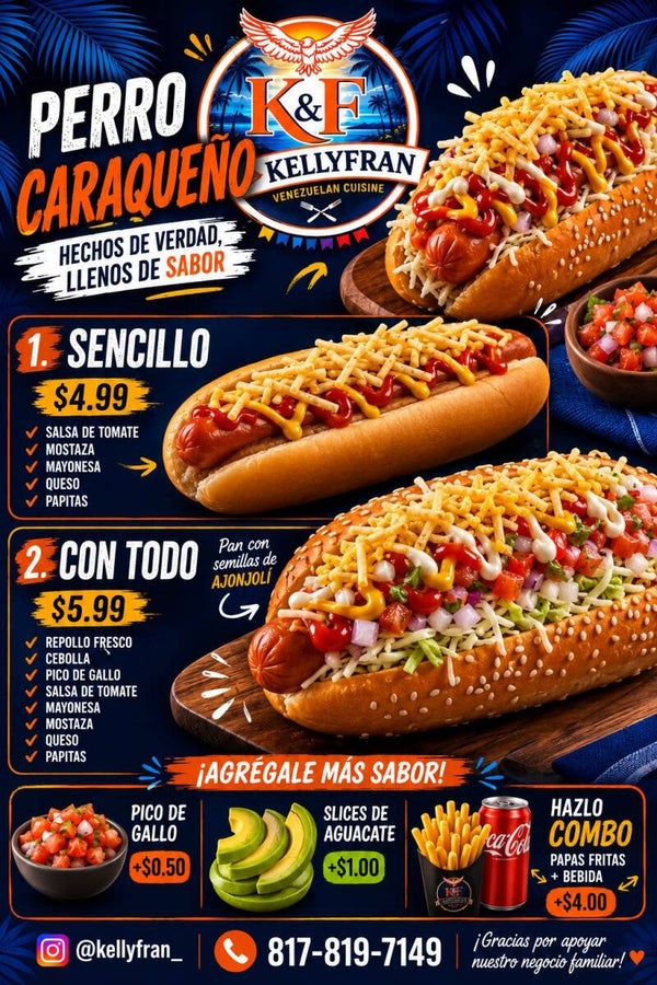Hot dog fully loaded