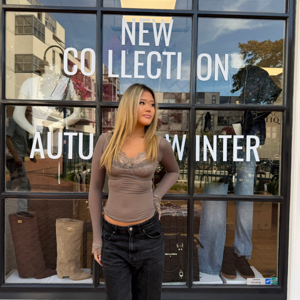 Cashmere lace top