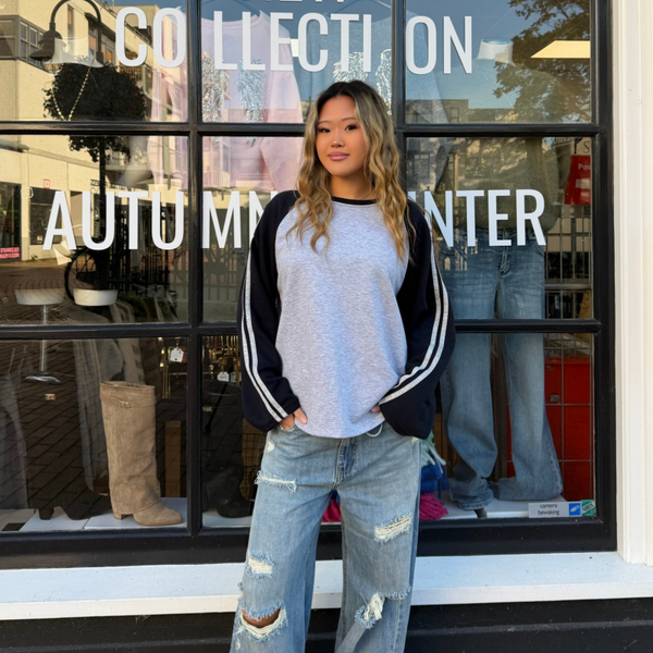 Raglan longsleeve stripe