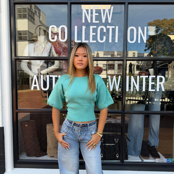 Callista waisted knit top