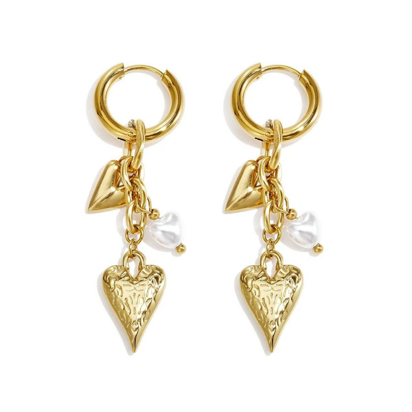 Heart Dangle Earrings