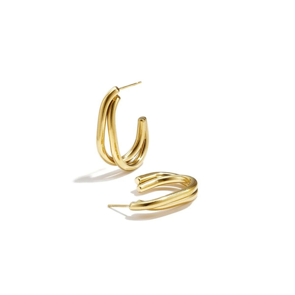 Circle hoop earrings