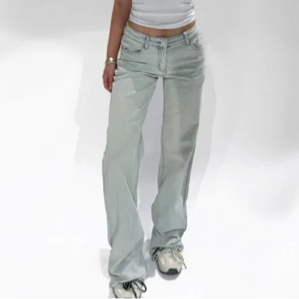 Olivia mid/waist straight leg jeans