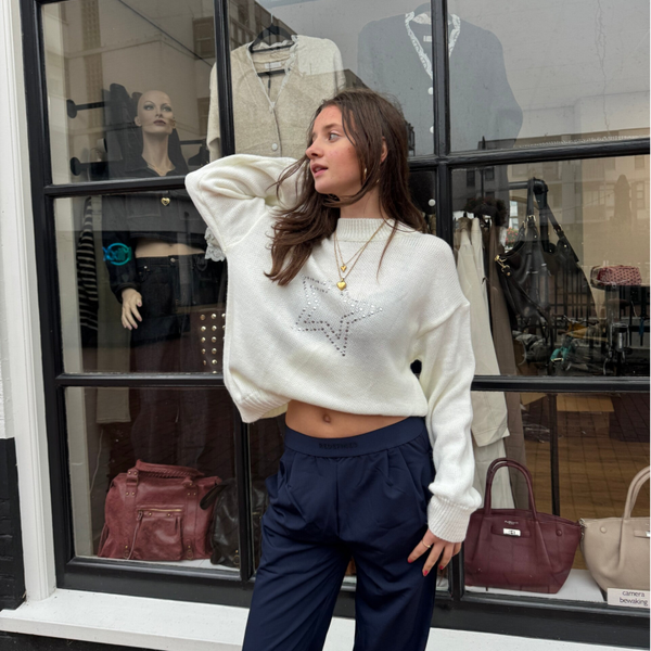 Star Girl Studded Sweater