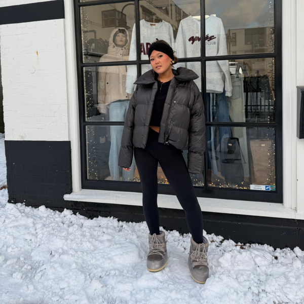 IT girl shiny puffer jacket