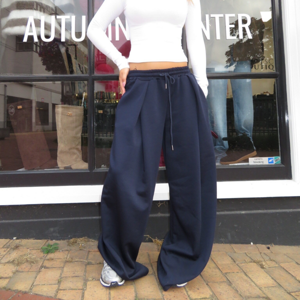 Pleated jogger
