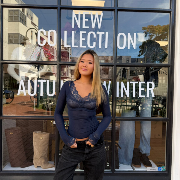 Cashmere lace top
