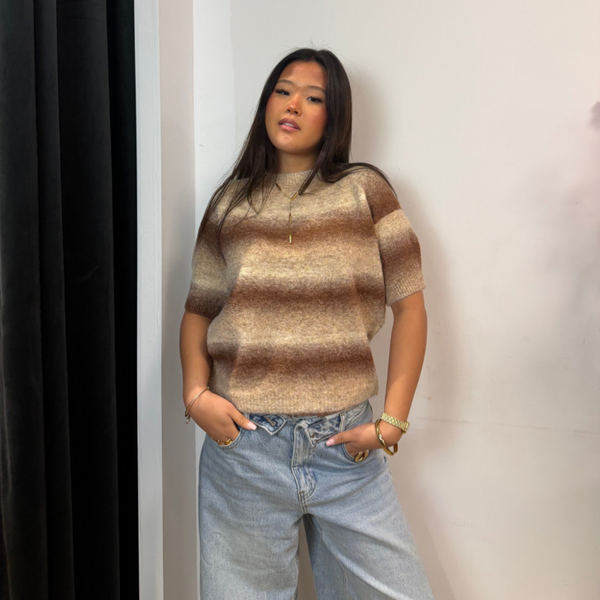 Cozy Fade Knitted Top