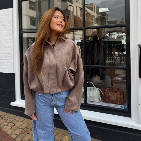 Rosie suede look jacket