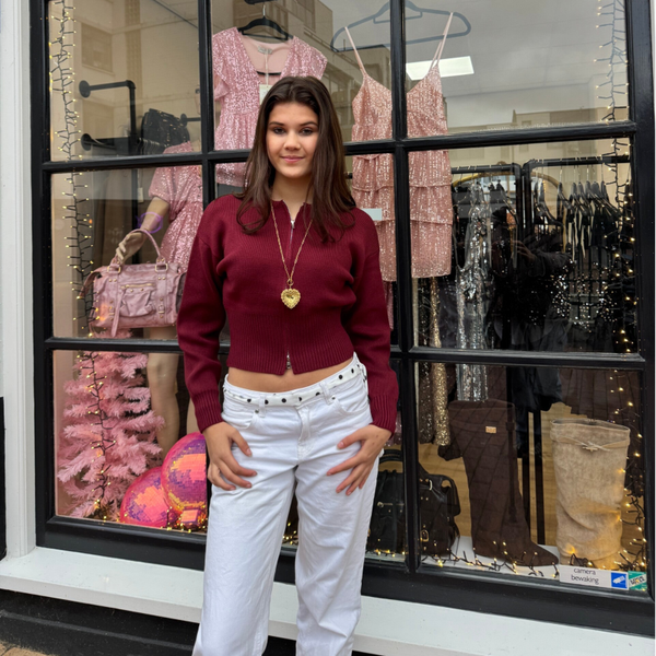 Millie zipper cardigan