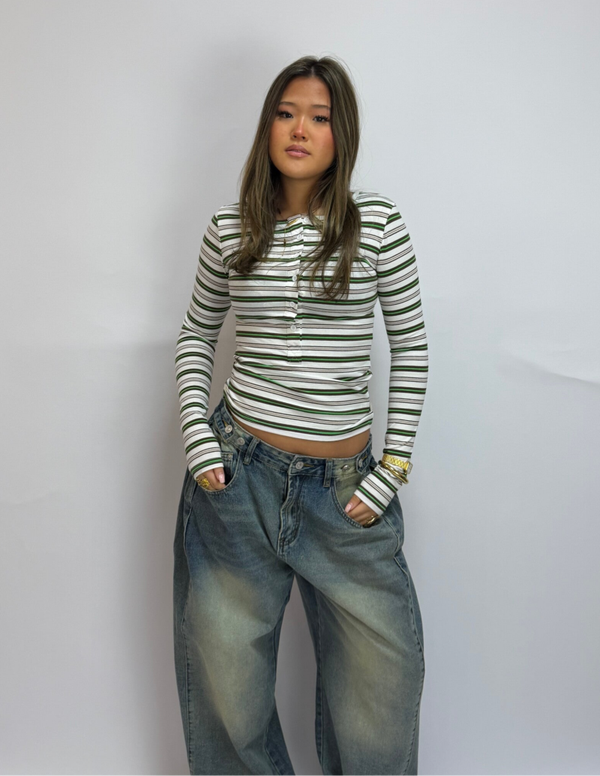 June gestreepte longsleeve