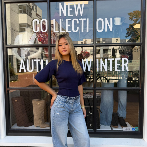 Callista waisted knit top