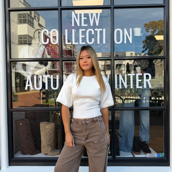 Callista waisted knit top