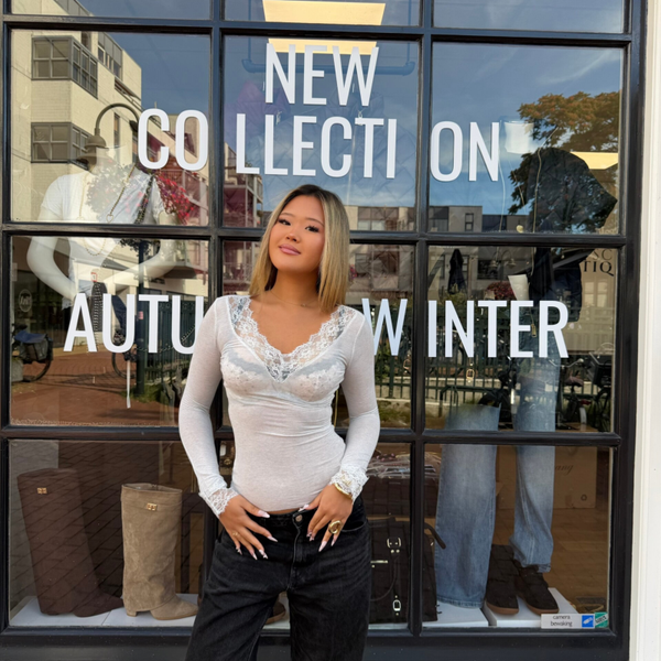 Cashmere lace top