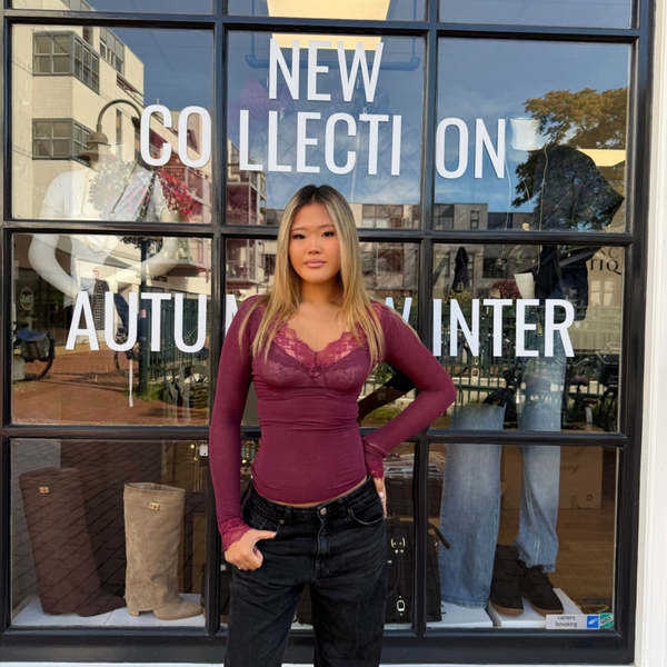 Cashmere lace top