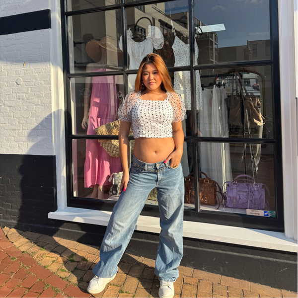 Polkadot cropped top