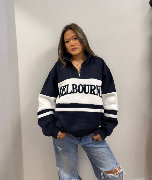 The Melbourne Half Zip Sweater
