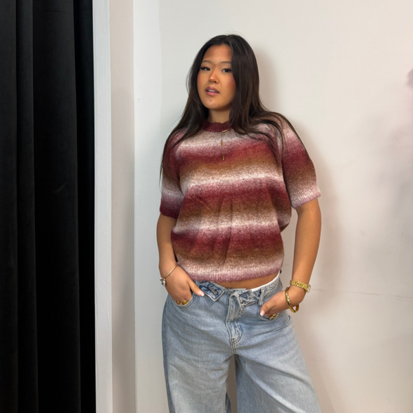 Cozy Fade Knitted Top