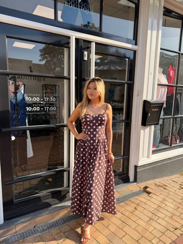 Polkadot maxi dress
