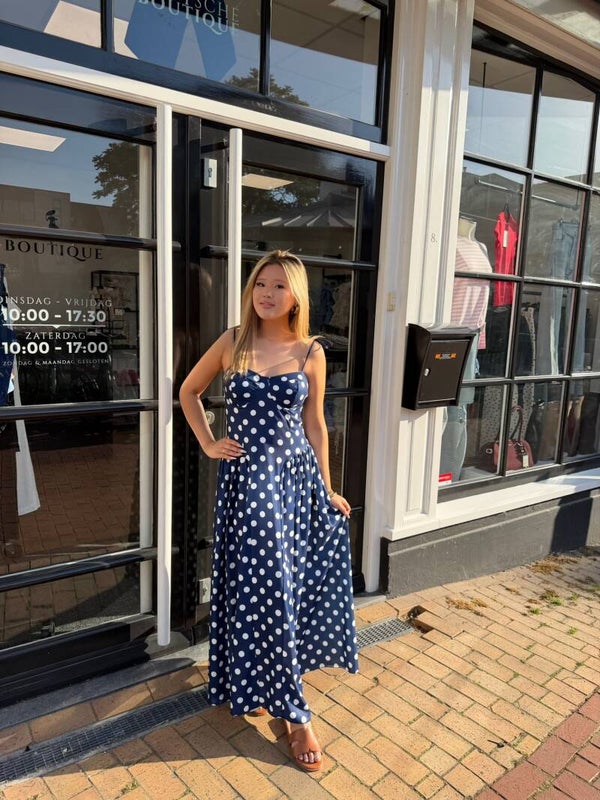 Polkadot maxi dress