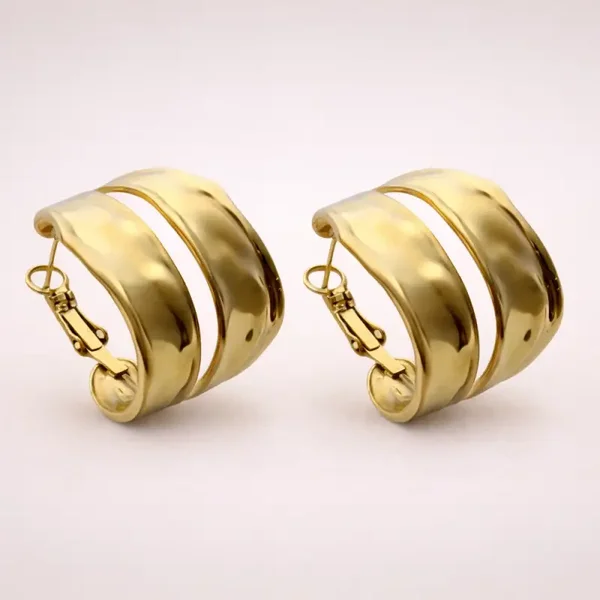 Bubble hoops earrings