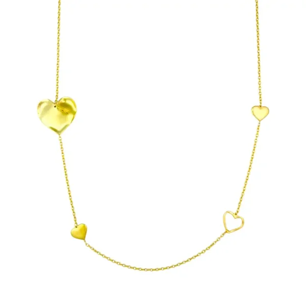 Statement open love long necklace