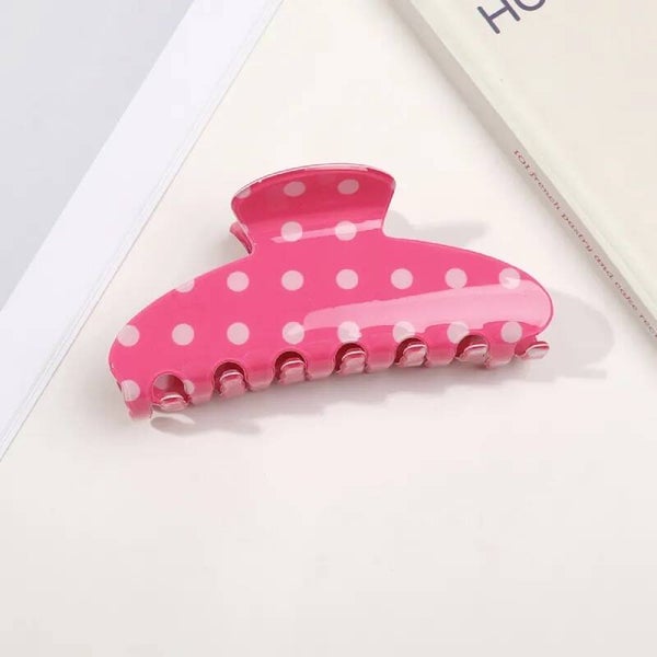 Polkadot hair clip