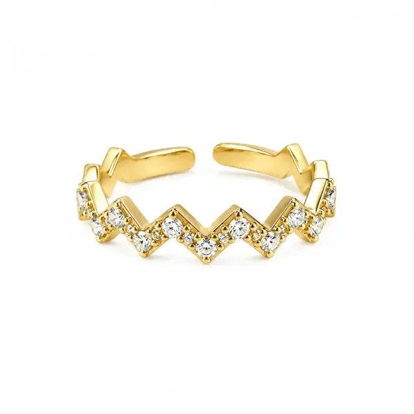 V strass ring