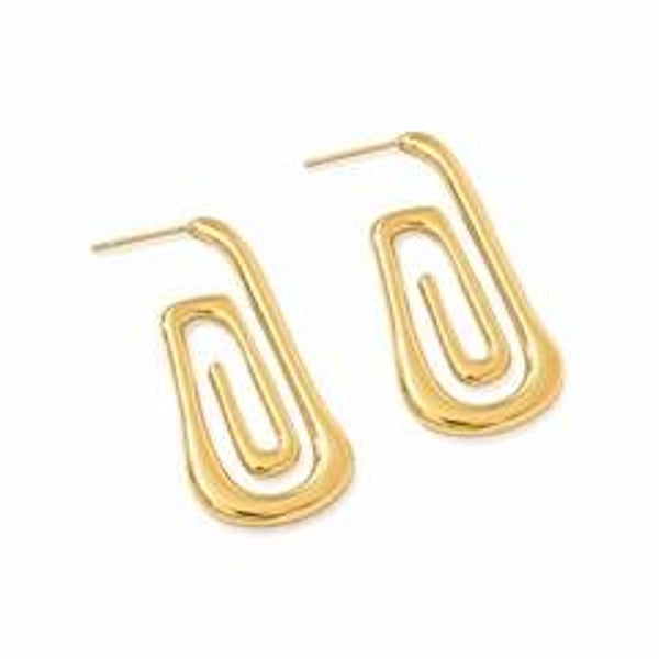 Maze hoops oorbellen