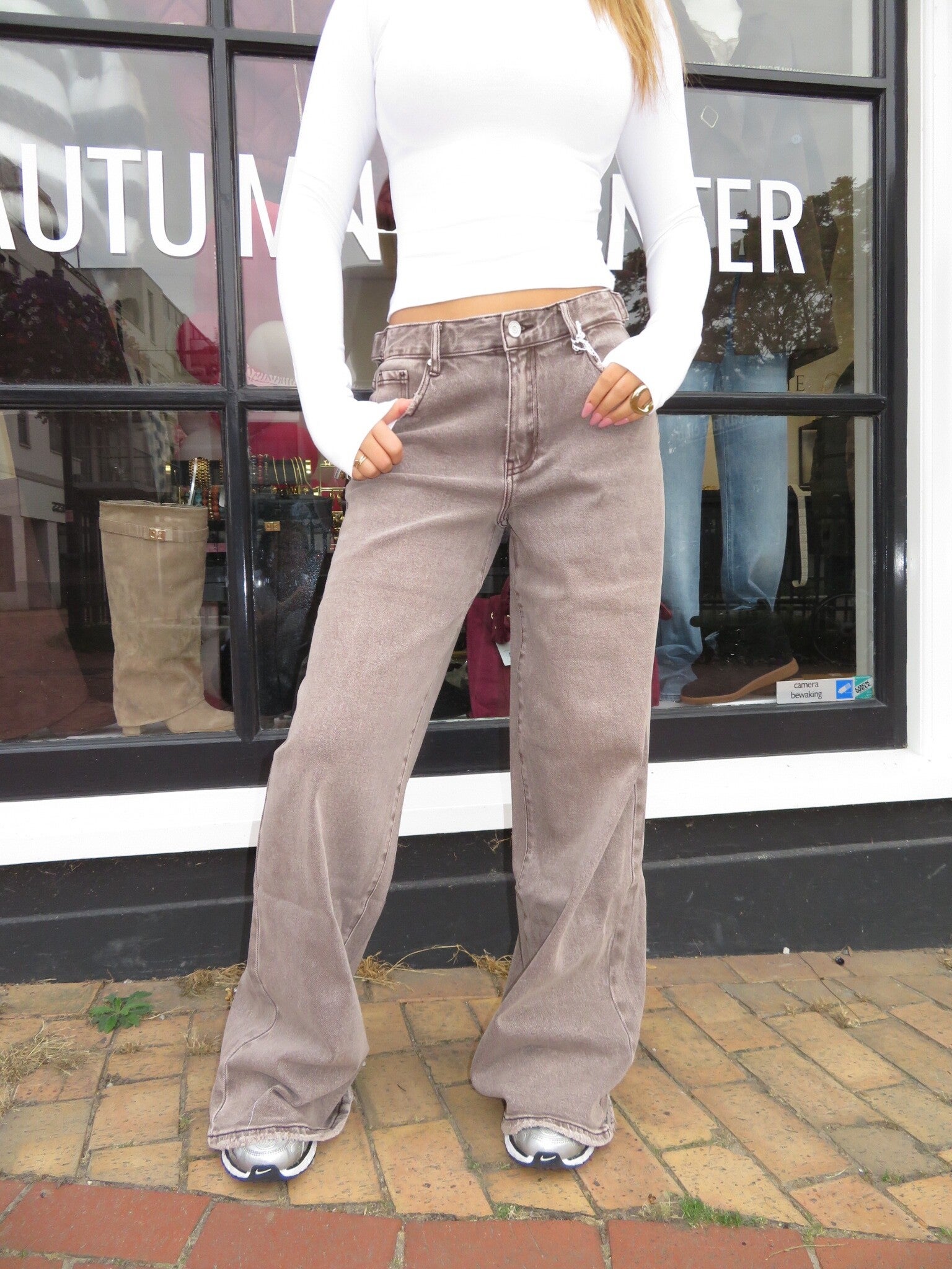 Amara adjustable baggy jeans