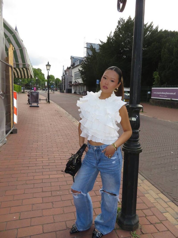 Lannah open back top