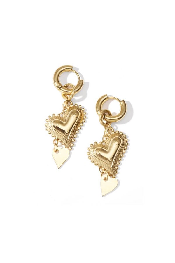 Earrings heart casual