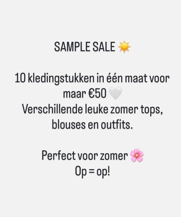 SAMPLE SALE