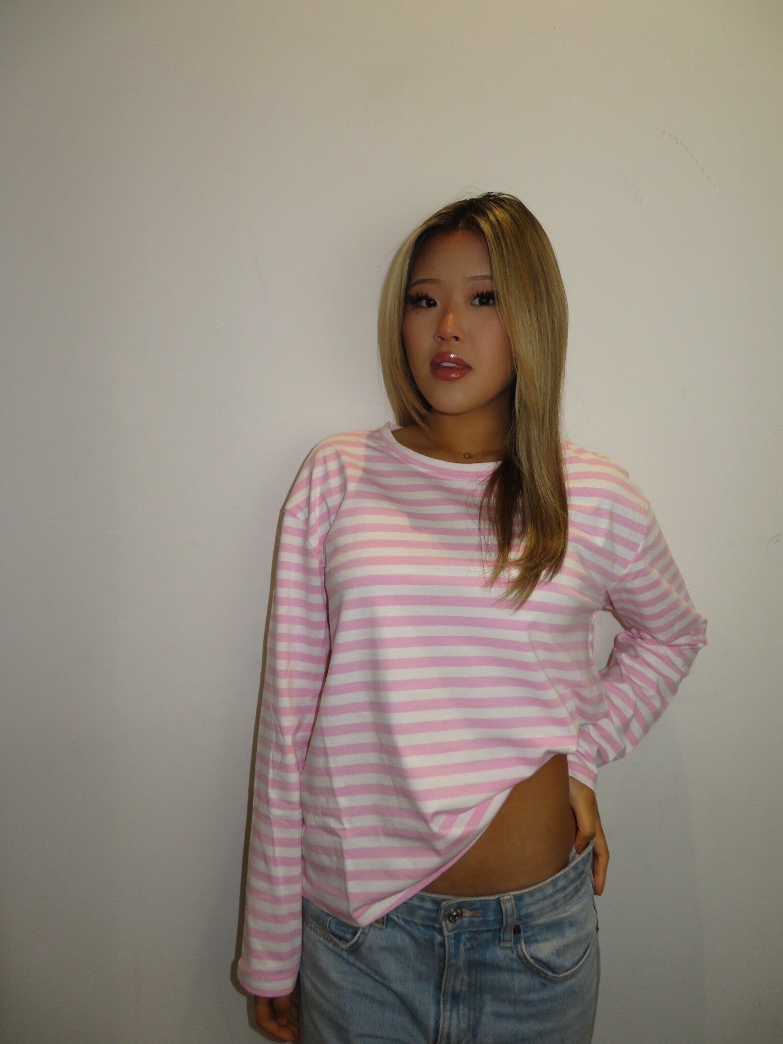 Stripe longsleeve tee