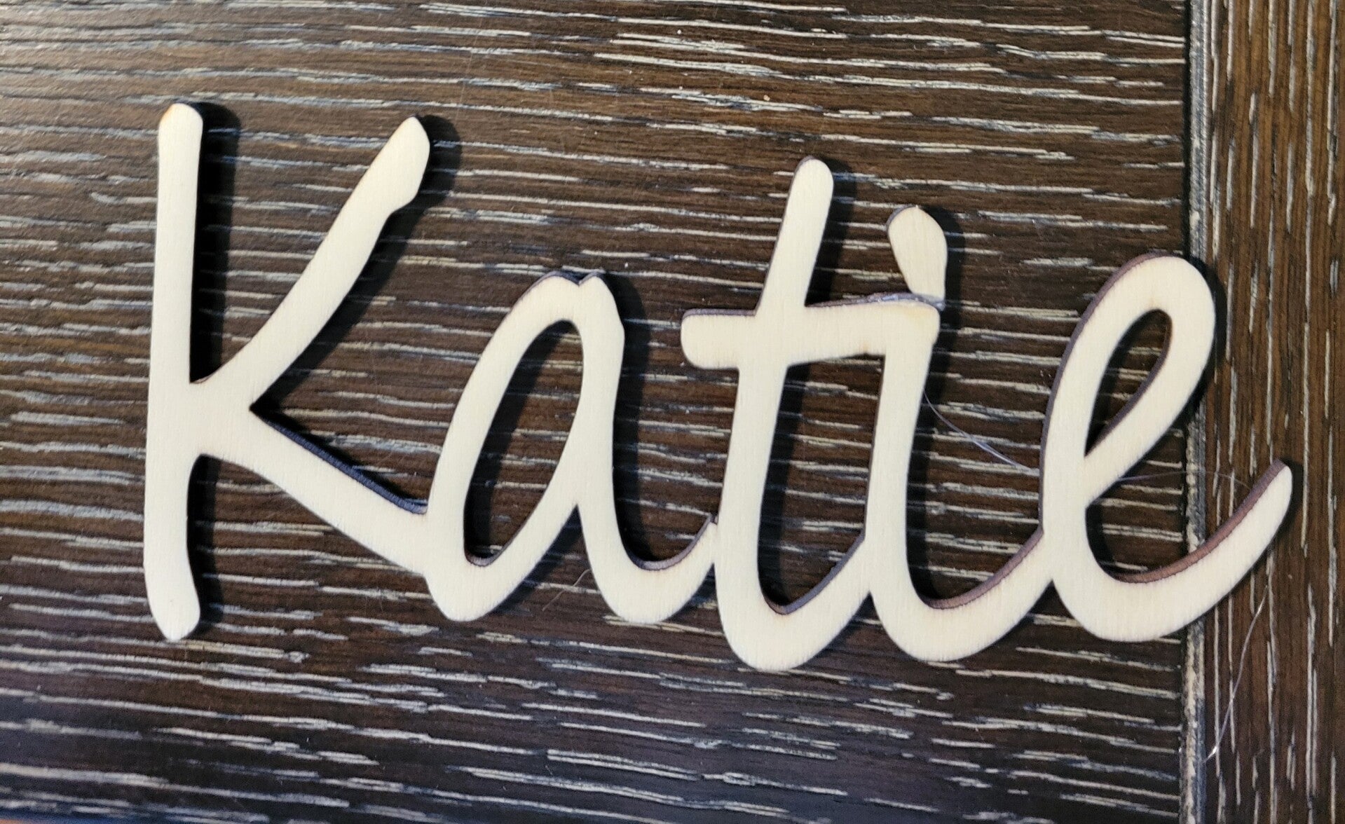 Wooden Name Cutout