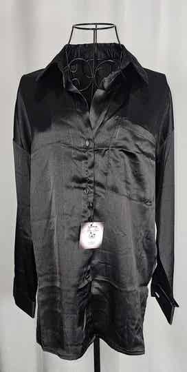 Camisa raso, manga larga