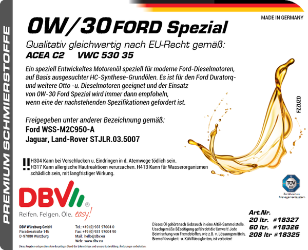 0W-30 FORD SPEZIAL